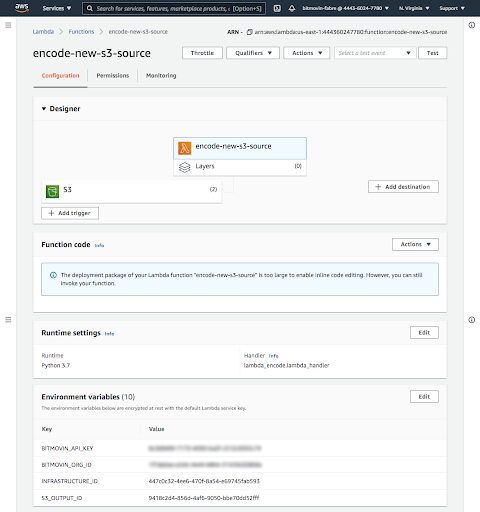 Deploying Encode on AWS Lambda Function_AWS Dashboard_Screenshot